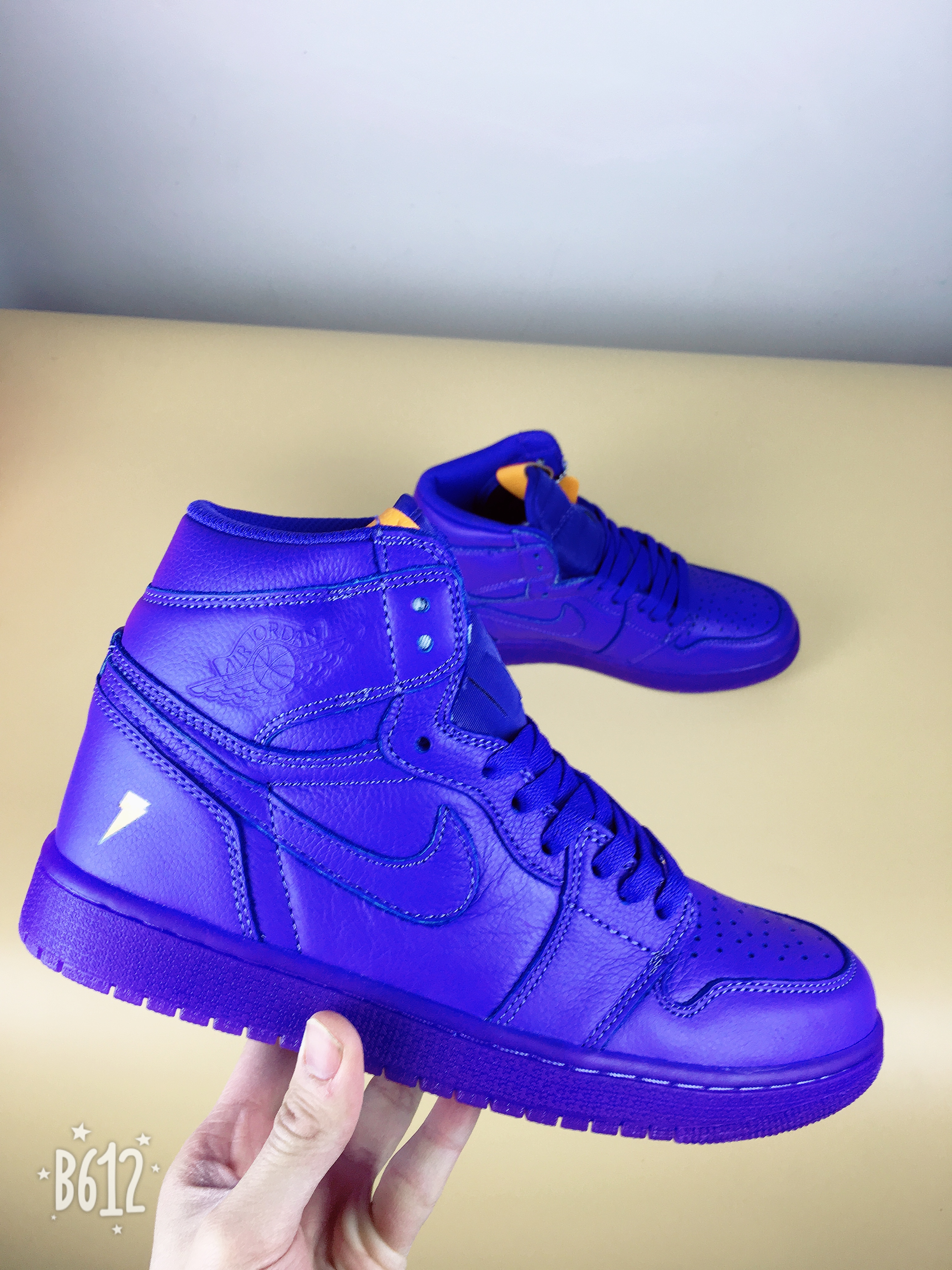 Men Jordan 1 Gatorade “Grape”Blue Shoes